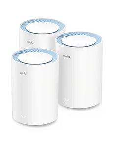 Cudy Dual Band 1200Mbps WiFi 5 Fast Ethernet Mesh 3 Pack, Dual-Band WiFi 5,-Stream Dual-Band WiFi 5, 2× Fast Ethernet Ports, MU-MIMO | M1200 (3-Pack)