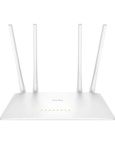 Cudy Dual Band 1200Mbps WiFi 5 Fast Ethernet Router, 4-Stream Dual-Band WiFi 5, 867 Mbps + 300 Mbps WiFi, 5× Fast Ethernet Ports, 4× antennas | WR1200