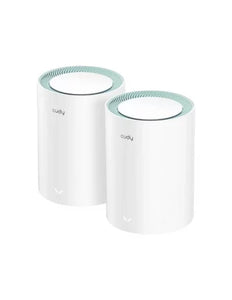 Cudy Dual Band 1200Mbps WiFi 5 Gigabit Mesh 2 Pack, Dual-Band Wi-Fi 5, 867 Mbps + 300 Mbps Wi-Fi, 2× Gigabit Ethernet Ports, MU-MIMO | M1300 (2-Pack)