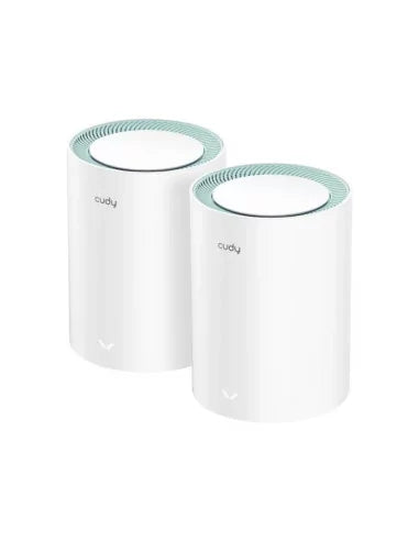 Cudy Dual Band 1200Mbps WiFi 5 Gigabit Mesh 2 Pack, Dual-Band Wi-Fi 5, 867 Mbps + 300 Mbps Wi-Fi, 2× Gigabit Ethernet Ports, MU-MIMO | M1300 (2-Pack)