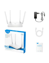 Load image into Gallery viewer, Cudy Dual Band 1200Mbps WiFi 5 Gigabit Mesh Router, 4-stream dual band WiFi 5, 867Mbps + 300Mbps WiFi, 5 x GbE ports, 4 x High gain antennas | WR1300
