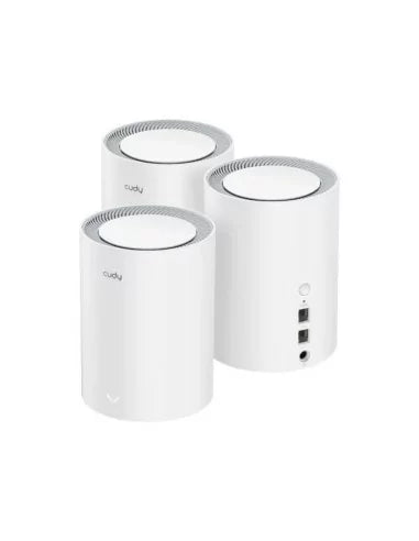 Cudy Dual Band 1800Mbps WiFi 6 Gigabit Mesh 3-Pack, Dual-Band Wi-Fi 6, 1201 Mbps + 574 Mbps Wi-Fi, 2× Gigabit Ethernet Ports | M1800 (3-Pack)