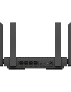 Cudy Dual Band WiFi 6 1500Mbps Gigabit Mesh Router, 4-stream dual band WiFi 6, 1201Mbps + 300 Mbps WiFi, 4 x GbE ports, 100 connected devices | WR1500