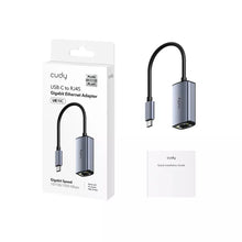 Load image into Gallery viewer, Cudy USB-C to Ethernet Adapter, Portable USB-C to Gigabit Ethernet Adapter, Compatible with Laptop, MacBook, PC with Windows, XP,  Mac/Linux | UE10C
