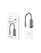 Load image into Gallery viewer, Cudy USB-C to Ethernet Adapter, Portable USB-C to Gigabit Ethernet Adapter, Compatible with Laptop, MacBook, PC with Windows, XP,  Mac/Linux | UE10C
