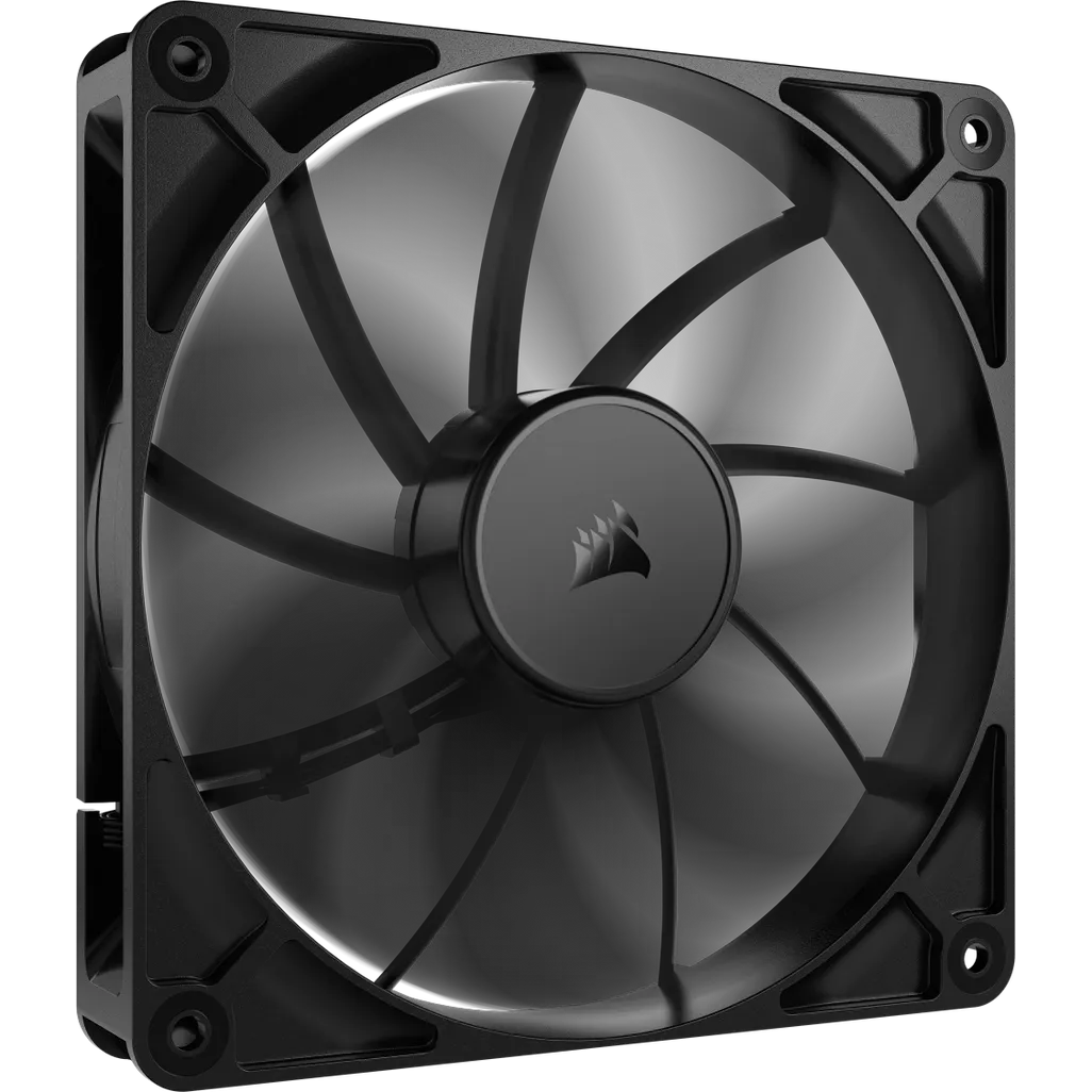 CORSAIR RS140 140mm PWM Fan, Fan diameter: 14 cm, Rotational speed (min): 330 RPM, Rotational speed (max): 1700 RPM, Maximum airflow: 95.5 cfm, White