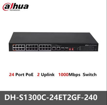 Load image into Gallery viewer, Dahua POE Switch 4/8/16/24 Ports 1/2 Uplink RJ45 Ethernet 100/1000Mbps Switch For IP Camera DH-S3000C-4GT2GT-DPWR
