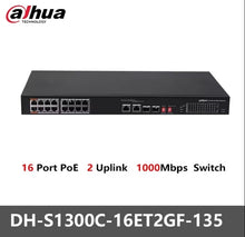 Load image into Gallery viewer, Dahua POE Switch 4/8/16/24 Ports 1/2 Uplink RJ45 Ethernet 100/1000Mbps Switch For IP Camera DH-S3000C-4GT2GT-DPWR
