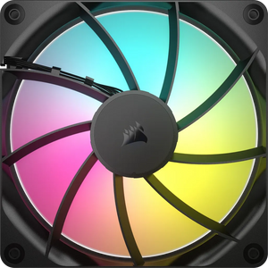 CORSAIR RS140 ARGB 140mm PWM Fan, Fan diameter 14 cm, Rotational speed (min) 330 RPM, Product colour: Black