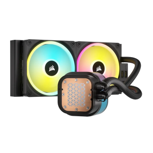 Corsair iCUE Link H100i RGB Liquid CPU Cooler - QX120 RGB Fans - 240mm Radiator - Fits Intel LGA 1700; AMD AM5 - Hub Included