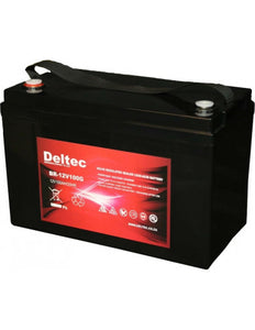 Deltec 12V 100Ah Sealed Gel Battery, Long-lasting and Reliable Power Source for Your Devices, Power and Surge, UPS and Solar, Battery Power Backup