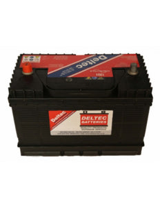 Deltec 12V 105Ah Sealed Lead Acid Battery with 8mm Stud Terminal, High Cycle, 105AH @ C20, Group 31 dual purpose battery, CCA 800, RC 180 Minutes