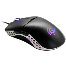 Load image into Gallery viewer, Ducky Mouse Feather Black and White - Huano Blue switches, PixArt sensor, 16000 DPI, Optical, Wired Mouse, DMFE20O-OAZPA7G
