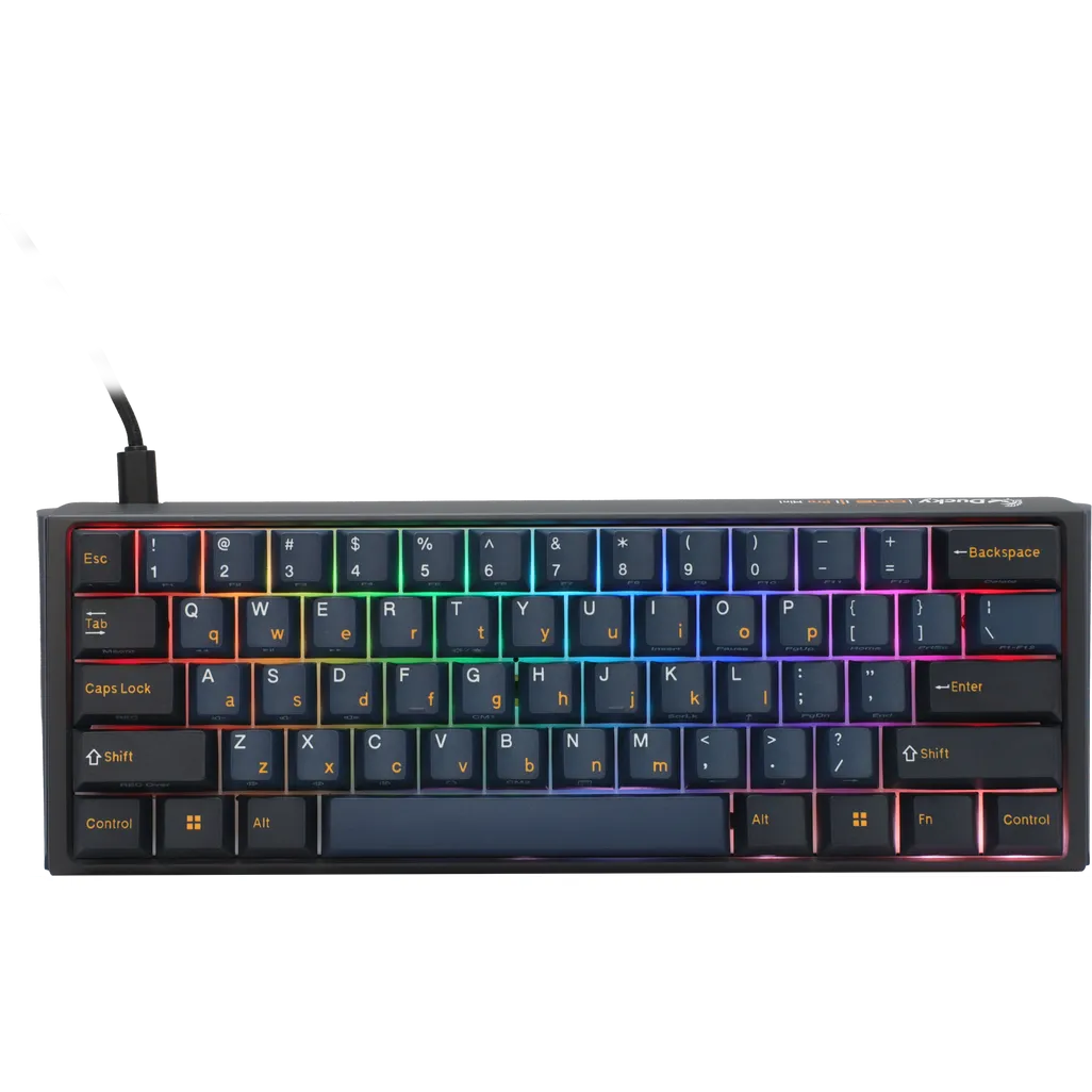 Ducky Keyboard One 3 Pro 60% Mechanical Keyboard; RGB; PBT Tripple Shot Keycaps - Cherry MX2A Red, DKON2361ST-CRUSPTCHNAZ001