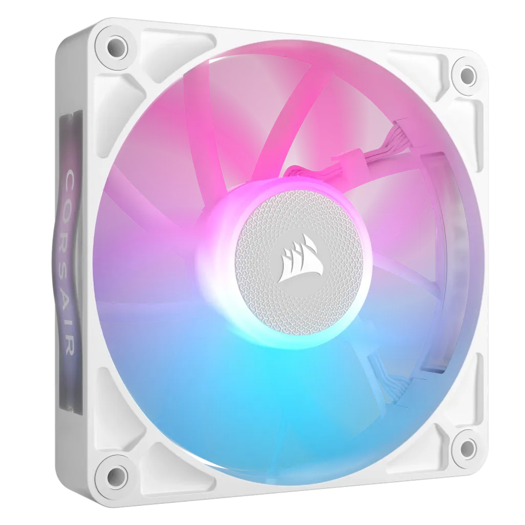 CORSAIR RX RGB Series; iCUE LINK RX120 RGB, 120mm Fan; Single Pack, Noise level (high speed): 36 dB, Maximum airflow: 73.5 cfm, Product colour: White