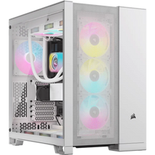 Load image into Gallery viewer, Corsair 6500D Airflow Tempered Glass Super Mid-Tower PC CASE; Supports BTF; White, Width: 328 mm, Depth: 481 mm, Height: 496 mm
