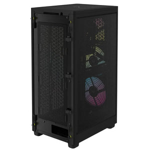 Corsair 2000D RGB ICUE Airflow Tempered Glass ITX-Tower, PC CASE, Black, AF Slim fans/SF PSU only, 2.5" HDD, Width 200 mm, Depth 271 mm, Height 458 mm