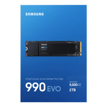 Load image into Gallery viewer, Samsung MZ-V9E2T0BW 990 EVO 2TB NVMe SSD - Read Speed up to 5000 MB/s; Write Speed up to 4200 MB/s; Random Read up to 700;000 IO
