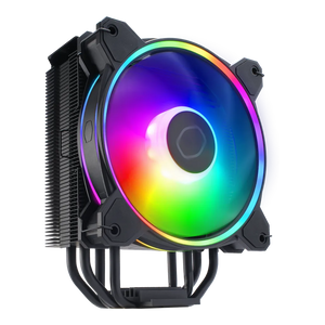 Cooler Master Hyper 212 Halo Black CPU Air Cooler, Width: 73 mm, Depth: 124 mm, Height: 154 mm, Product colour: Black