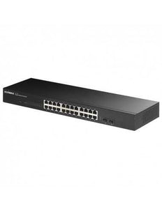 Edimax 24 Port Unmanaged Gigabit Switch with 2 SFP Ports, 24x 10/100/100Mbps Ports + 2x SFP slots, Rack Mount Gigabit Ethernet Switch, ED-GS-1026-V3