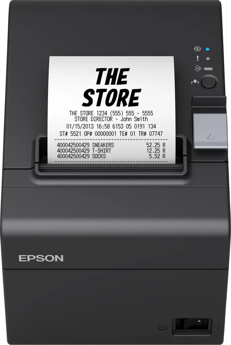 Epson Thermal Receipt Printer TM-T20IIIS, USB & SERIAL, Economical, Reliable, Fast print speed 250mm/sec, Flexible connectivity USB + Serial Ethernet