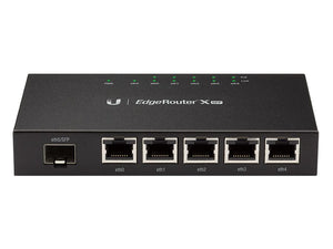 Ubiquiti UISP EdgeRouter X SFP, 5x 10/100/1000 Ethernet Ports, 1x 1.25Gbps SFP Ports, 24V 2.5A Power Supply, System Memory 256MB DDR3 RAM  | ER-X-SFP