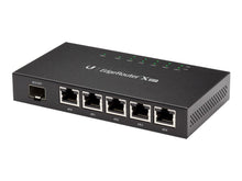 Load image into Gallery viewer, Ubiquiti UISP EdgeRouter X SFP, 5x 10/100/1000 Ethernet Ports, 1x 1.25Gbps SFP Ports, 24V 2.5A Power Supply, System Memory 256MB DDR3 RAM  | ER-X-SFP
