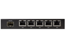 Load image into Gallery viewer, Ubiquiti UISP EdgeRouter X SFP featuring 5x LAN Ports and 1x SFP Port, Gigabit POE Router, with SFP Port, 24V, 2.5A PSU (Included), and PoE Output
