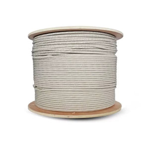 Essential CAT6 Indoor Ethernet Cable 500m Grey Solid Copper for optimal conductivity UTP Roll 23 AWG, Indoor Use, Solid Core | CAT6-500-SC-GEN