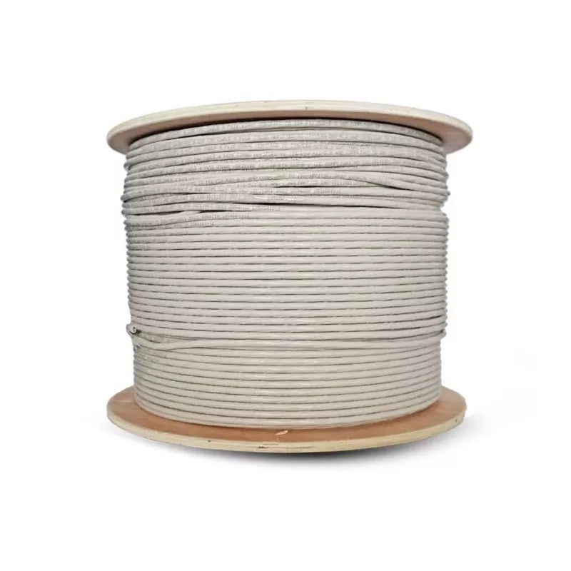 Essential CAT6 Indoor Ethernet Cable 500m Grey Solid Copper for optimal conductivity UTP Roll 23 AWG, Indoor Use, Solid Core | CAT6-500-SC-GEN