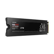 Load image into Gallery viewer, Samsung MZ-V9P2T0CW 990 Pro 2 TB NVMe SSD W/Heatsink - Read Speed up to 7450 MB/s; Write Speed up to 6900 MB/s; Component for PC
