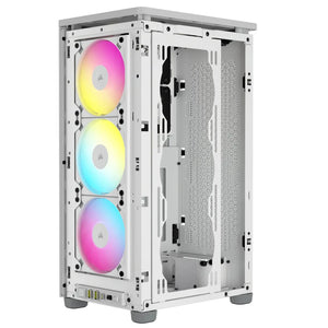 Corsair 2000D ICUE Airflow Tempered Glass ITX-Tower; PC CASE, White; AF Slim fans/SF PSU only