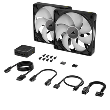 Load image into Gallery viewer, CORSAIR RX Series, iCUE LINK RX140; 140mm Fan; Dual Pack, Noise level (high speed): 36 dB, Maximum airflow: 94.7 cfm, Product colour: Black
