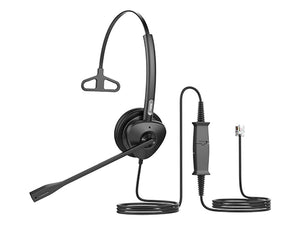 Fanvil Monaural RJ9 Headset with Microphone, 1.8 meter RJ9 quick disconnect cord, HD wideband audio and passive noise-cancellation technology | HT301