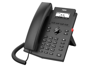 Fanvil 2SIP Entry Level PoE VoIP Phone, dual Fast Ethernet ports, 2xSIP lines, HD Voice, IPv4/IPv6, 3-way conference function, lattice display | X301P