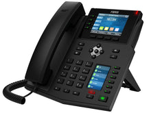 Load image into Gallery viewer, Fanvil 16SIP Gigabit Bluetooth PoE VoIP Phone, features dual GbE ports, 802.3af/at PoE, built-in BT headset support, HD Audio, 3.5&quot; colour LCD | X5U
