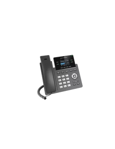 Grandstream 2-Line Carrier Desk Phone + PoE, GRP2612P 2.4" color LCD, 100Mbps, PoE Included/No PSU, Dual switched auto-sensing 10/100/1000Mbps Gigabit
