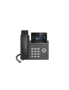 Grandstream 2-Line Carrier Desk Phone + PoE, GRP2612P 2.4" color LCD, 100Mbps, PoE Included/No PSU, Dual switched auto-sensing 10/100/1000Mbps Gigabit
