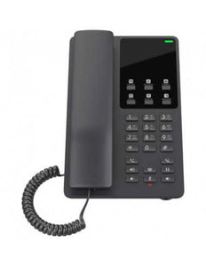 Grandstream GHP621 2-Line Compact Hotel Phone Black, 2-line, 6 programmable keys, 10 speed dial keys, 3-way voice conferencing, Opus, 1 x 100 PoE LAN