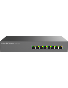 Grandstream Enterprise 8 port Unmanaged GbE PoE Switch - 145W, 8x GbE, 8x PoE 802.3 af/at, up to 30W per port, 145W power budget