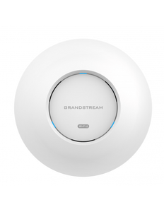 Grandstream Enterprise Indoor Hybrid Wi-Fi 6e Ceiling Mount Access Point, 5.4Gbps, Tri-band 2×2, 1x GbE, 1x 2,5G, PoE, 175m coverage, 384 clients