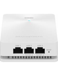 Grandstream Enterprise InWall WiFi 6 Access Point, 1×GbE PoE, 2×GbE, 100m coverage, 256 clients, Embedded Controller.GWN.Cloud, 1.80Gbps 2x2:2 2.4G/5G