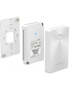 Grandstream Enterprise InWall WiFi 6 Access Point, 1×GbE PoE, 2×GbE, 100m coverage, 256 clients, Embedded Controller.GWN.Cloud, 1.80Gbps 2x2:2 2.4G/5G