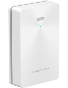 Grandstream Enterprise InWall WiFi 6 Access Point, 1×GbE PoE, 2×GbE, 100m coverage, 256 clients, Embedded Controller.GWN.Cloud, 1.80Gbps 2x2:2 2.4G/5G