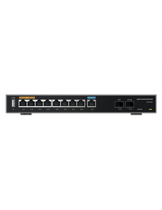 Grandstream Wired VPN Router & Firewall, 9 x GbE LAN/WAN (2 x PoE Out), 2 x SFP, 1x PoE-In, 2x PoE-Out, VPN, DPI, SDN, GWN.Cloud/Local provisioning
