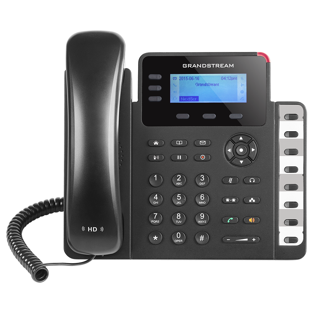 Grandstream GS-GXP1630-IS entry level 3-Line Desk VoIP phone, 3 SIP accounts, 3 line keys, 4-way conferencing, POE, HD Audio 2xGigabit LAN, 8 BLF keys