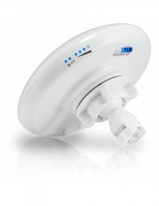 Ubiquiti airMAX High Power 2x2MIMO Outdoor Beam Antenna, 2.4 GHz, 13dBi TDMA Statoin Incl. PoE - NanoBeam 2AC directs RF energy in a tighter beamwidth