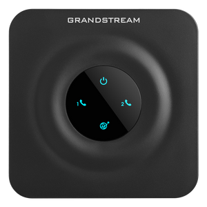 Grandstream GS-HT-802 advanced 2-port analog telephone adapter (ATA), featuring SIP ATA with 1x LAN Port, 2x FXS ports, advanced VoIP functionality