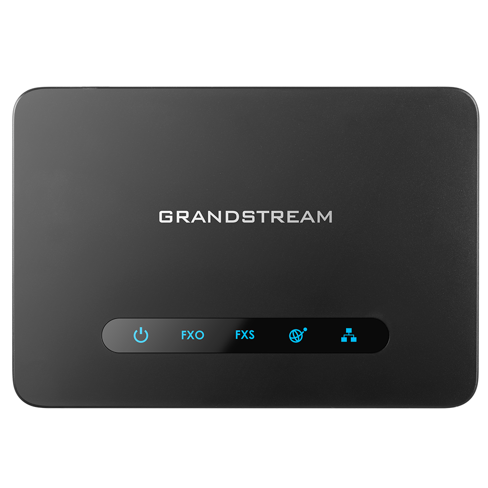 Grandstream GS-HT-813 SIP ATA VoIP Gateway, with 2 SIP profiles through 1 FXS Port and 1 FXO port, Dual 100Mbps LAN/WAN port, 3-way voice conferencing