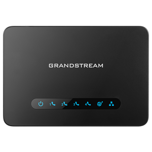 Grandstream GS-HT-814 SIP ATA VoIP Gateway - 2×SIP profiles through 4×FXS ports and 2x Gbit ports, 3-way voice, built-in NAT Router, TLS/SRTP security